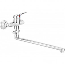 Змішувач для раковини Neo Lobo,  довж. виливу - 368мм, поворотний, 1важіль, хром