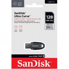 Накопичувач SanDisk 64GB USB 3.2 Type-A Ultra Curve Чорний Накопичувач SanDisk 64GB USB 3.2 Type-A Ultra Curve Чорний