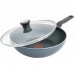 Сковорода ВОК з кришкою Tefal Generous Cook, 28см, алюміній, бакеліт, скло, чорний