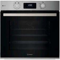 Духова шафа Indesit електрична, 71л, A+, дисплей, конвекція, телескопічні напрямні, нерж Духова шафа Indesit електрична, 71л, A+, дисплей, конвекція, телескопічні напрямні, нерж