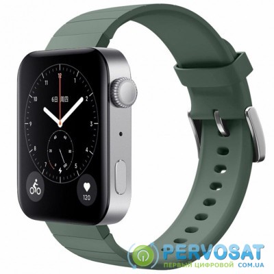 Ремешок для смарт-часов BeCover Silicone для Xiaomi Mi Watch Pine Green (704517)