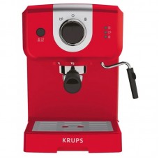Кавоварка Krups ріжкова Opio 1.5л, мелена, ручний капучинатор, підігрів чашок, червоний Кавоварка Krups ріжкова Opio 1.5л, мелена, ручний капучинатор, підігрів чашок, червоний