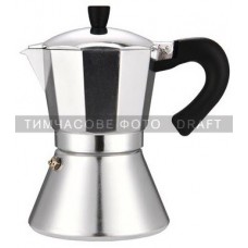 Гейзерна кавоварка Ardesto Gemini Cremona, 0.15л, 3 чашки, алюміній Гейзерна кавоварка Ardesto Gemini Cremona, 0.15л, 3 чашки, алюміній