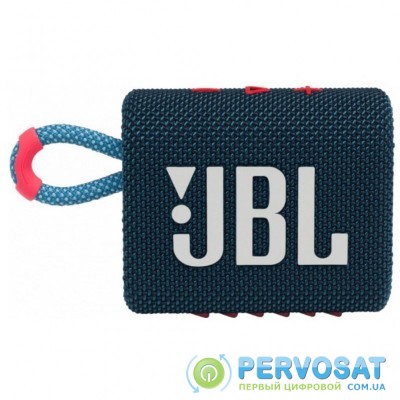 Акустическая система JBL Go 3 Blue Coral (JBLGO3BLUP)