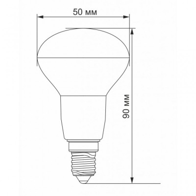 Лампочка VIDEX R50e 6W E14 3000K 220V (VL-R50e-06143)