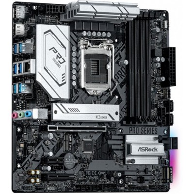 Материнcька плата ASRock H570M PRO4 s1200 H570 4xDDR4 M.2 HDMI-DP mATX