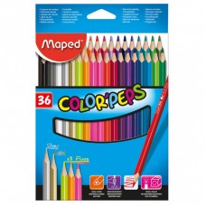 Олівці кольорові ZiBi Color Peps Classic 36 кол. (MP.832017) Олівці кольорові ZiBi Color Peps Classic 36 кол. (MP.832017)