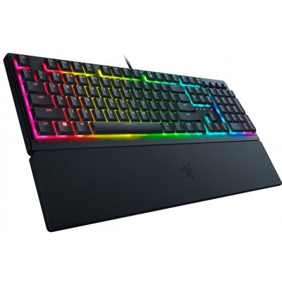 Клавіатура механічна Razer Ornata V3 104key, Mecha-Membrane Switch, USB-A, EN/UK, RGB, чорний