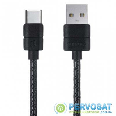 Дата кабель USB 2.0 AM to Type-C 1.0m black PURIDEA (L21-USB-C Black)