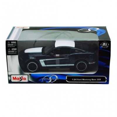 Машина Maisto Ford Mustang Boss 302 черный 1:24 (31269 black)
