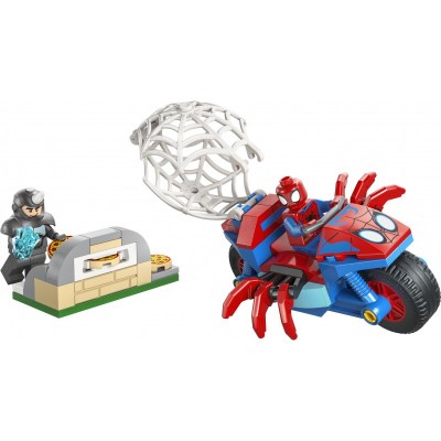 Конструктор LEGO Spidey Павук на мотоциклі проти Носорога