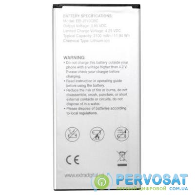 Аккумуляторная батарея для телефона EXTRADIGITAL Samsung EB-J510CBC, 3100 mAh (BMR6483)