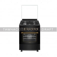 Плита ARDESTO комбі Line-R, 53л, 60x60см, конвекція, чавун, підсвічування, форсунки LPG (підключення газового балона), чорний Плита ARDESTO комбі Line-R, 53л, 60x60см, конвекція, чавун, підсвічування, форсунки LPG (підключення газового балона), чорний