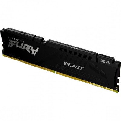 Пам'ять ПК Kingston DDR5 16GB KIT (8GBx2) 6000 FURY Beast Black