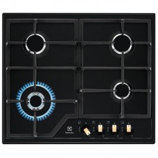 Варильна поверхня Electrolux газова, 60см, чавун, чорний матовий Варильна поверхня Electrolux газова, 60см, чавун, чорний матовий