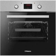 Духовка электр. Hansa, 60см, 62л, A,  гриль , емаль легкого очищення, диспл., нержавіюча сталь