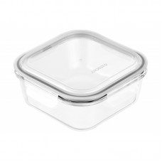 Контейнер для зберігання Ardesto Gemini 1200 мл, квадратний, боросилікатне скло Контейнер для зберігання Ardesto Gemini 1200 мл, квадратний, боросилікатне скло