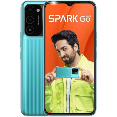 Смартфон TECNO Spark Go 2022 (KG5m) 6.52" 2/32GB, 2SIM, 5000mAh, Turquoise Cyan