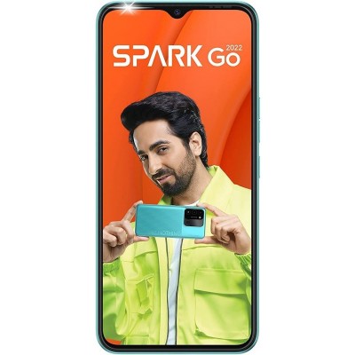 Смартфон TECNO Spark Go 2022 (KG5m) 6.52" 2/32GB, 2SIM, 5000mAh, Turquoise Cyan