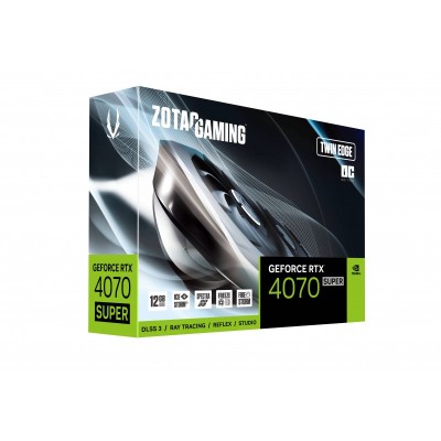 Відеокарта ZOTAC GeForce RTX 4070 SUPER 12GB GDDR6X Twin Edge OC