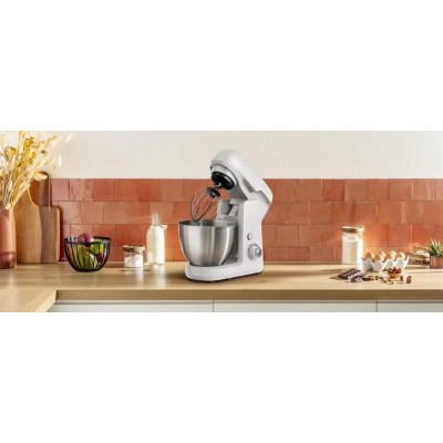 Кухонна машина Tefal Bake Partner 1100Вт, чаша-метал, корпус-пластик, насадок-8, білий