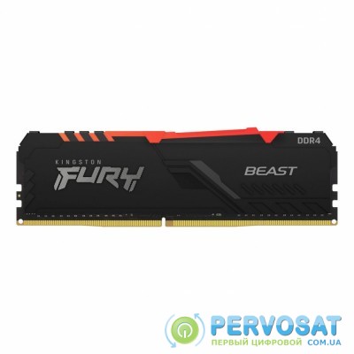 Модуль памяти для компьютера DDR4 4GB 3000 MHz Fury Beast RGB HyperX (Kingston Fury) (KF430C15BBA/8)