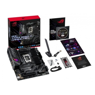 Материнcька плата ASUS ROG STRIX B660-G GAMING WIFI s1700 B660 4xDDR5 M.2 HDMI-DP Wi-Fi BT mATX