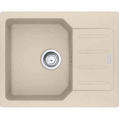 Мийка кухонна Franke City, фраграніт, прямокутник, з крилом, 620х500х190мм, чаша - 1, врізна, оборотна, UCG 611-62, бежевий