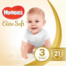Підгузок Huggies Elite Soft 3 Small 21 шт (5029053546308) Підгузок Huggies Elite Soft 3 Small 21 шт (5029053546308)