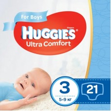 Підгузок Huggies Ultra Comfort 3 хлопч. 5-9 кг) 21 шт (5029053543536) Підгузок Huggies Ultra Comfort 3 хлопч. 5-9 кг) 21 шт (5029053543536)