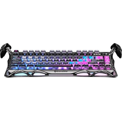 Клавіатура механічна GravaStar Mercury K1 Pro 80keys, GravaStar x Kailh Speedy Mint, BT/WL/USB, cyberpunk