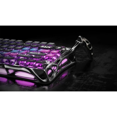 Клавіатура механічна GravaStar Mercury K1 Pro 80keys, GravaStar x Kailh Speedy Mint, BT/WL/USB, cyberpunk