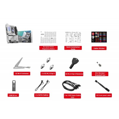 Материнcька плата MSI MPG Z890 EDGE TI WIFI s1851 Z890 4xDDR5 M.2 HDMI WiFi BT ATX Материнcька плата MSI MPG Z890 EDGE TI WIFI s1851 Z890 4xDDR5 M.2 HDMI WiFi BT ATX