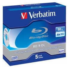 Диск BD Verbatim DL 50Gb 6x Jewel Case 5шт (43748) Диск BD Verbatim DL 50Gb 6x Jewel Case 5шт (43748)