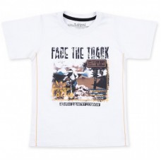 Футболка дитяча Haknur с мотоциклистом (901-110B-white) Футболка дитяча Haknur с мотоциклистом (901-110B-white)