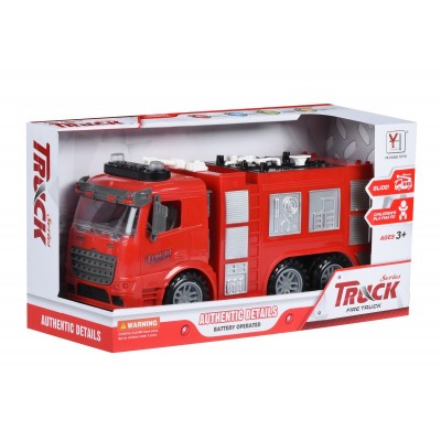 Same Toy Машинка инерционная Truck Пожарная машина со светом и звуком