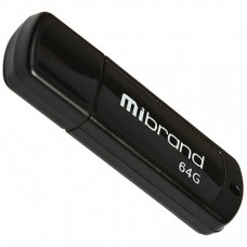 USB флеш накопичувач Mibrand 64GB Grizzly Black USB 2.0 (MI2.0/GR64P3B) USB флеш накопичувач Mibrand 64GB Grizzly Black USB 2.0 (MI2.0/GR64P3B)