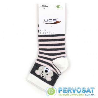 Носки UCS Socks в полоску (M0C0101-2119-1G-graypink)