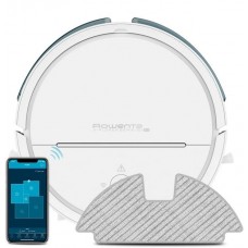 Робот-пилосос ROWENTA, 2700ПаВт, h=97см, вологе прибирання, конт пил -0,7л, вода -0,11л, автон. робота до 120хв, білий Робот-пилосос ROWENTA, 2700ПаВт, h=97см, вологе прибирання, конт пил -0,7л, вода -0,11л, автон. робота до 120хв, білий