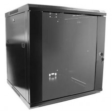 Шафа настінна Hypernet 12U 19" 600x450, glass door, black (WMNC-12U-FLAT-BLACK) Шафа настінна Hypernet 12U 19" 600x450, glass door, black (WMNC-12U-FLAT-BLACK)