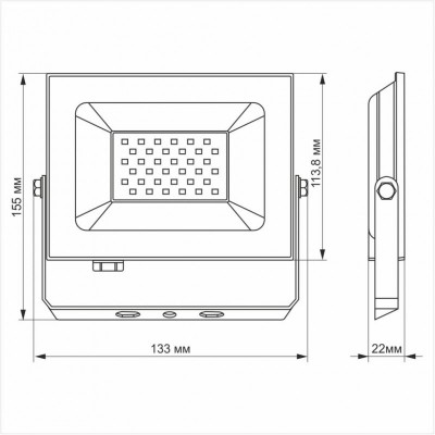 Прожектор TITANUM LED 30W 6000K TLF306 220V (TLF306)