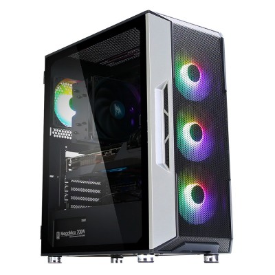 Корпус Zalman i3NEO, MidT, 2xUSB2.0, 1xUSB3.0, 4x120мм RGB, cкло (бічна панель), без БЖ, чорний