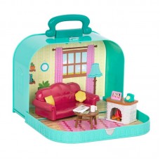 Будиночок-кейс Li'l Woodzeez Кейс вітальня, блакитний Будиночок-кейс Li'l Woodzeez Кейс вітальня, блакитний