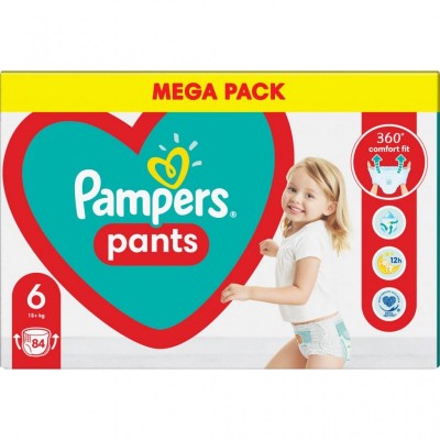 Подгузник Pampers трусики Pants Giant Размер 6 (15+ кг) 84 шт. (8006540069530)