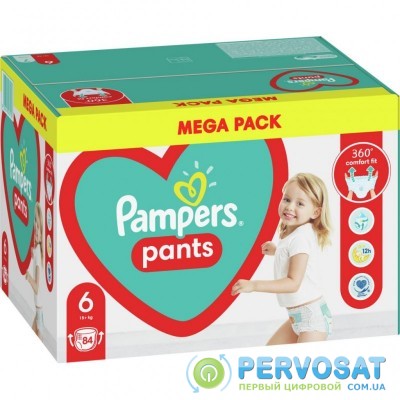 Подгузник Pampers трусики Pants Giant Размер 6 (15+ кг) 84 шт. (8006540069530)
