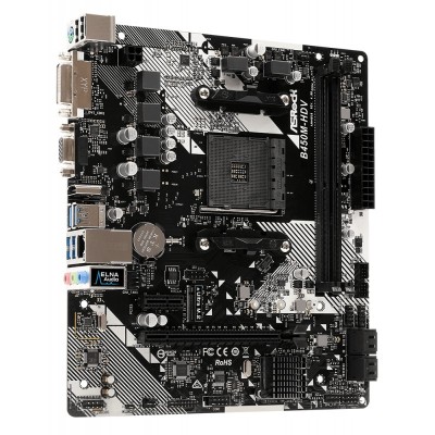 Материнcька плата ASRock B450M-HDV sAM4 B450 2xDDR4, M.2, HDMI-DVI-VGA, mATX