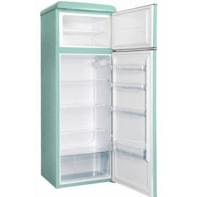 Холодильник Snaige з верхн. мороз., 172.5x63х56, холод.відд.-201л, мороз.відд.-57л, 2дв., A++, ST, retro, бірюза