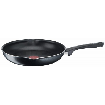 Сковорода з кришкою Tefal Day by Day, 28см, з кришкою, алюміній, бакеліт, скло, чорний