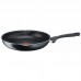 Сковорода з кришкою Tefal Day by Day, 28см, з кришкою, алюміній, бакеліт, скло, чорний