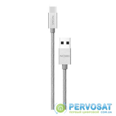 Дата кабель USB 2.0 AM to Type-C 3.0m DCM Silver Nomi (316194)